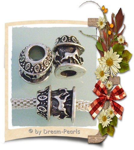 Spacer bead charm - ♥,
