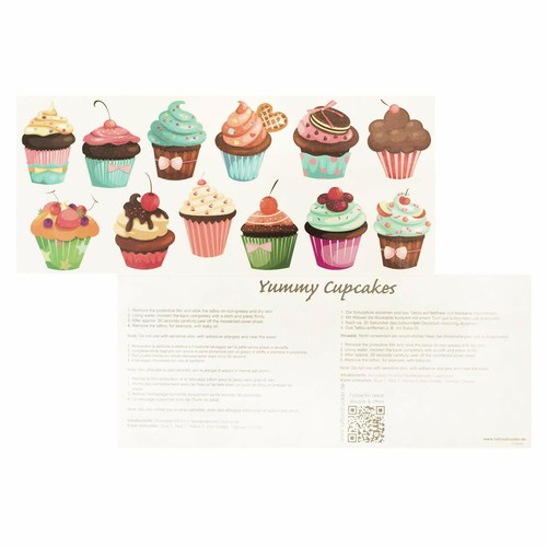 Cupcakes card tattoo - 2,