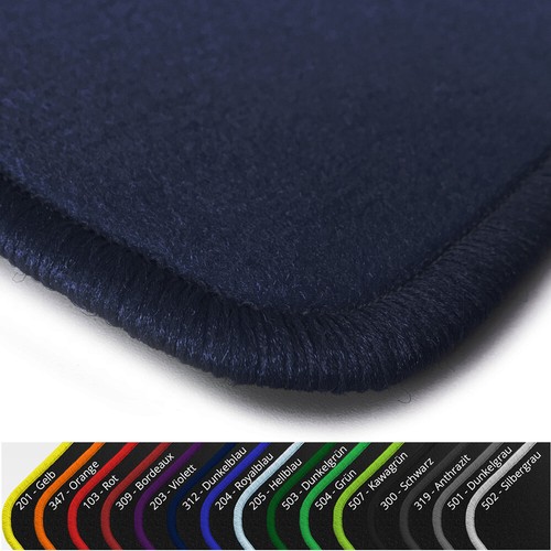 Velours fußmatten dunkelblau - velours,
