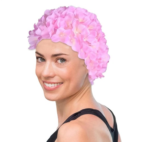 Badekappe mit blumenmuster - mit, 3d-blumenmuster