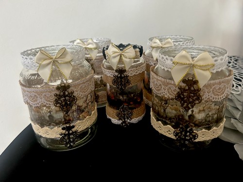 Windlicht handmade shabby - windlicht,