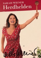 Autogramm Sarah WIENER Fernsehköchin Sterneköchin ehem. MdE xyz