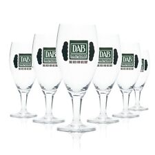 6x Dortmunder Aktien Brauerei Bier Glas 0,25l Tulpe Pokal Gläser Pils Gastro DAB