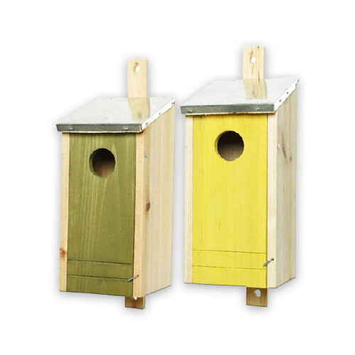 Holz vogel haus stahldach - vogel,