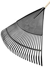 FLORA Landschaftsbesen 75cm, Laubbesen, Gartenrechen, Laubrechen, Laubharke