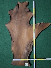 Lederrest Rinderflanke braun