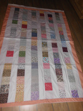 Patchworkdecke Bettbezug Handarbeit Bunt Unikat Einzelstück