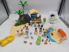 Playmobil / Strandbar 6979 - Strandburg 4149 mit Figuren und Zubehör