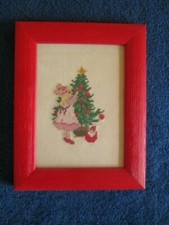 Stickbild weihnachtsbaum und - stickbild,