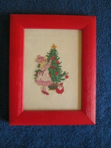 Stickbild weihnachtsbaum und - stickbild,