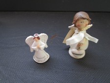 2er Set Dekofigur, niedliche Engel, Schutzengel, Kunststein, Gilde