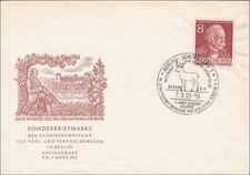 FDC mit Sonderstempel Hirsch