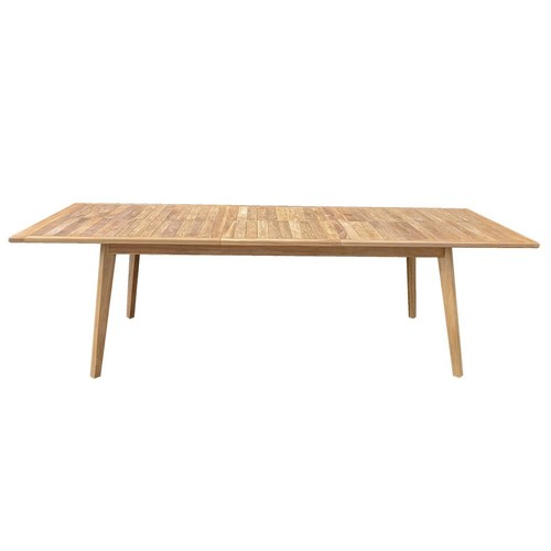 Teak ausziehtisch 100x200 - teak, 100x200/260