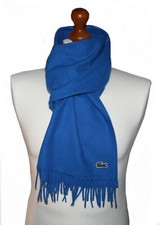 Lacoste Cashmere- Wool Schal in Marina Blue und Geschenkbox