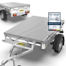 Anhängerplane Flachplane mit Gummiseil 211x116 für Humbaur Steely & Startrailer