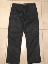 Echtleder Lederhose Schwarz 36