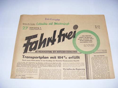 Fahrt frei zeitung - fahrt,