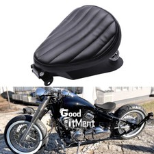 Schwarz Motorrad Solo Sitz Federsattel Einzelsitz Für Yamaha XVS 650 1100 Bobber