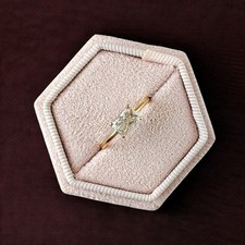 14K Gelbgold Verlobungsring
