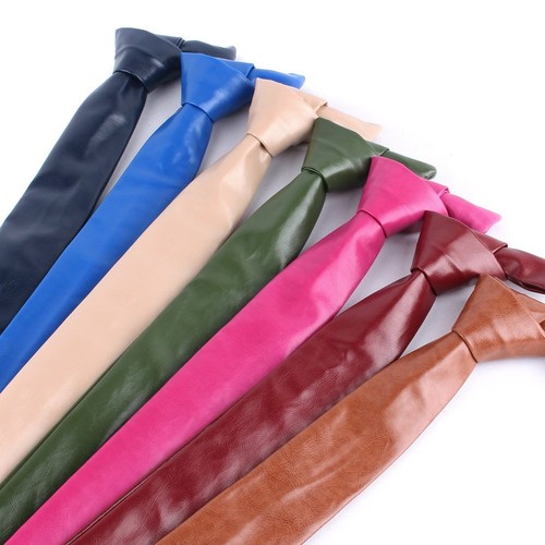 Leder krawatte handarbeit - krawatte,