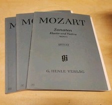Mozart. Sonaten für Klavier und Violine. Band I, II + III Urtext verb. Aufl.1995