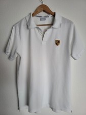 Porsche Polo-Shirt Wappen - Größe L - Herren - weiß