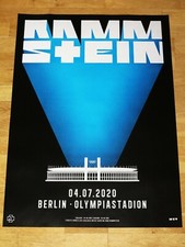 Rammstein konzert poster 2020 - rammstein,