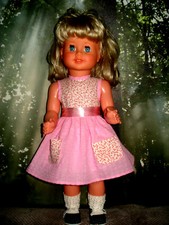 Puppenmode elegantes Sommerkleidchen Rosa Puppenkleid  f. 60 cm  Handarbeit