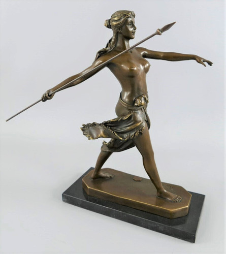 Bronzefigur amazone kriegerin - amazone,