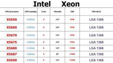 Intel Xeon X5650 X5660 X5670 X5675 X5680 X5690 X5687 LGA1366 CPU Processor lot