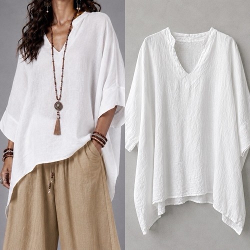 Leinentunika leinen bluse - leinen,