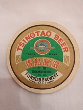 Bierdeckel TSINGTAO Bier Brewery China alt selten trade mark
