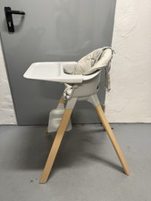 Stokke Hochstuhl Clikk mit Sitzkissen Grau