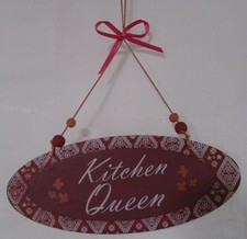 Holz Dekohänger Kitchen Queen
