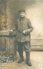 Soldaten-Portrait, Infanterie-Regiment 179, Sachsen, Foto-Feldpostkarte