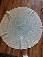 Baumwolle Teppich Rund 114cm