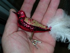 Vogel Glas Christbaumkugel Weihnachtskugel Christbaumschmuck