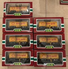 LGB 40402 Shell Tankwagen sehr guter Zustand in OVP insgesamt siebenb Waggons