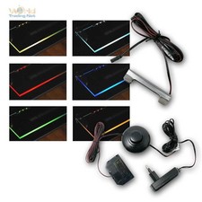 LED Glaskantenbeleuchtung Komplettset m Trafo, Glasbodenbeleuchtung Metall-Clips