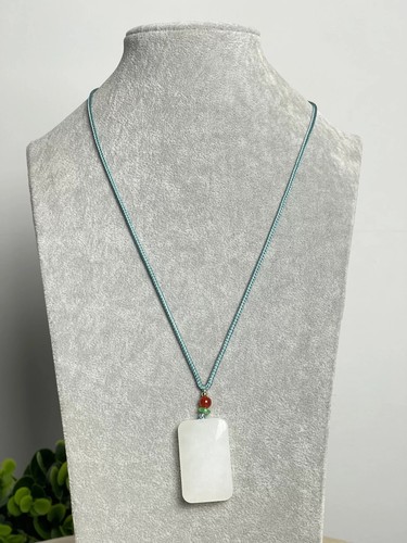 Weiß jade anhänger - weiß-jade,
