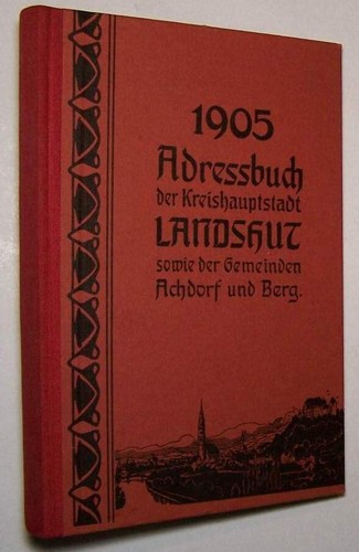 Adressbuch landshut 1905 - adressbuch,