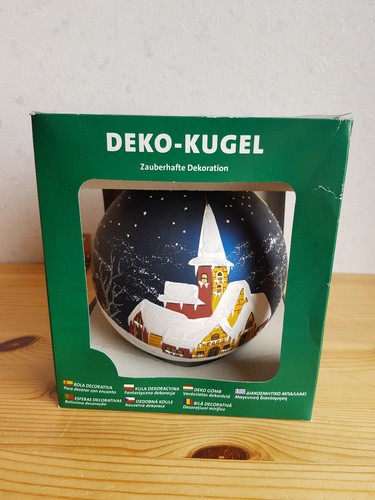 Deko kugel 15cm kirche - 🎄deko-kugel,