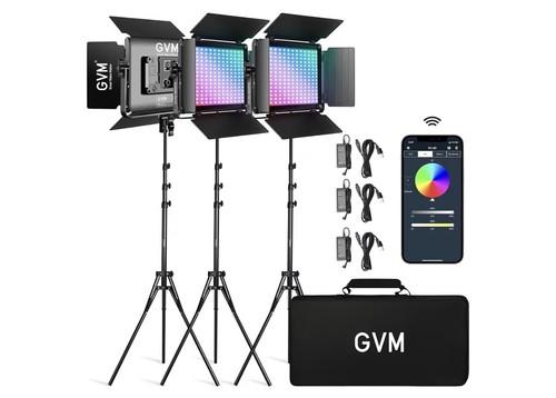 Gvm video foto licht set - foto,