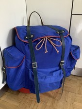 »sehr alter Vintage BERGSTEIGER RUCKSACK«Outdoor#Freizeit#Wandern#Sport-Blau/Rot