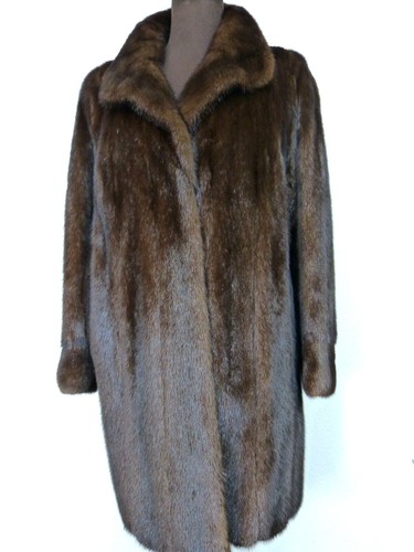 Braune nerz pelz jacke gr - ,
