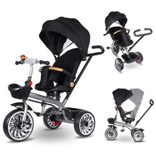 Dreirad Kinderdreirad Kinder Lenkstange Dach Fahrrad Baby Kinderwagen Laufrad