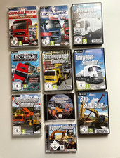 PC Computer Spiele LKW Truck Abschlepp Baumaschinen Simulator Konvolut Sammlung