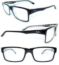 RAY BAN BRILLE SCHWARZ TRANSPARENT 5245 2034 54 FASSUNG 5246 / GESTELL 5169 ETUI