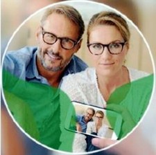 2 Gleitsichtgläser 1,6 mit