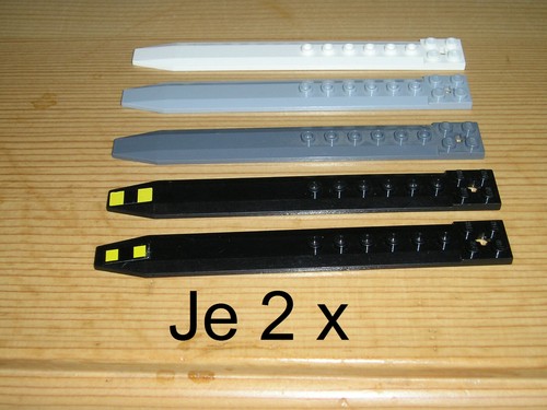 Lego platte 2x16 - 2x, rotorblatt